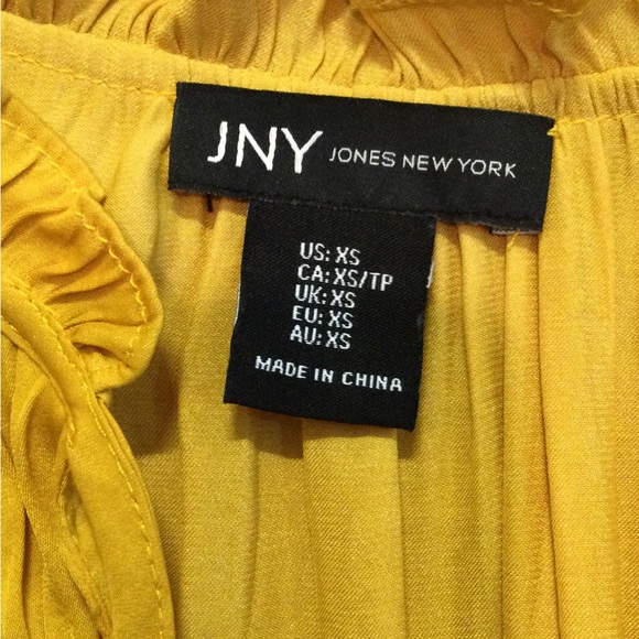 PRICE DROP! Yellow Ruffled Top - Picture 2 of 9